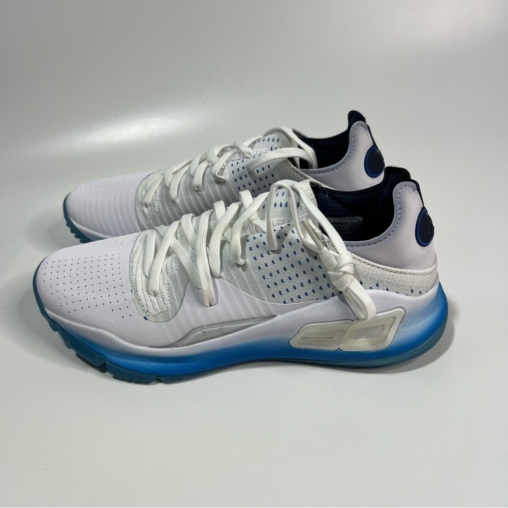 Rare 2017 Under Armour Curry 4 Low PE White Blue SAMPLE